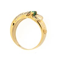 Anello Goldside Donna in Oro giallo Smeraldo 0.10 Ct AN.GS0024 - AN.GS0024